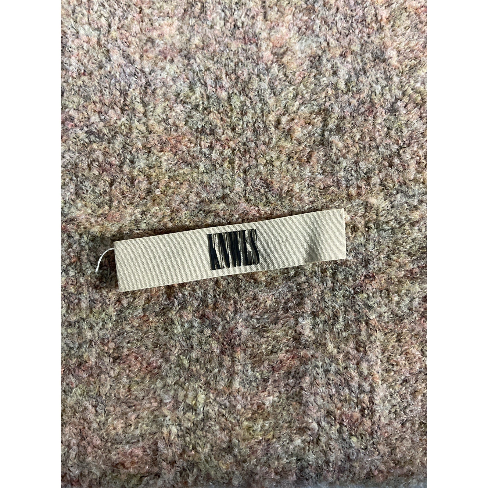 Knwls 'Cosma' Tan Wool Rib Cardigan Size M