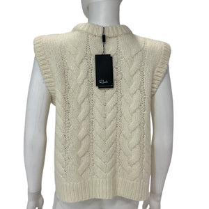 Rails Cable Knit Ivory Alexis Sweater Vest Size M NWT