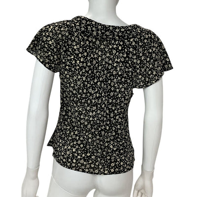 Reformation Floral Balboa Britta Blouse Size M