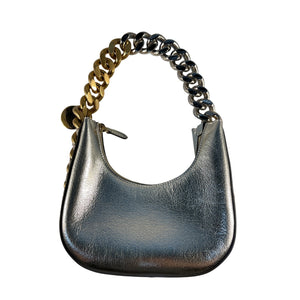 Stella Mccartney Sleek Silver Frayme Shoulder Bag