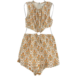 Cami Nyc Chic Multicolor Floral Cutout Romper Size XS