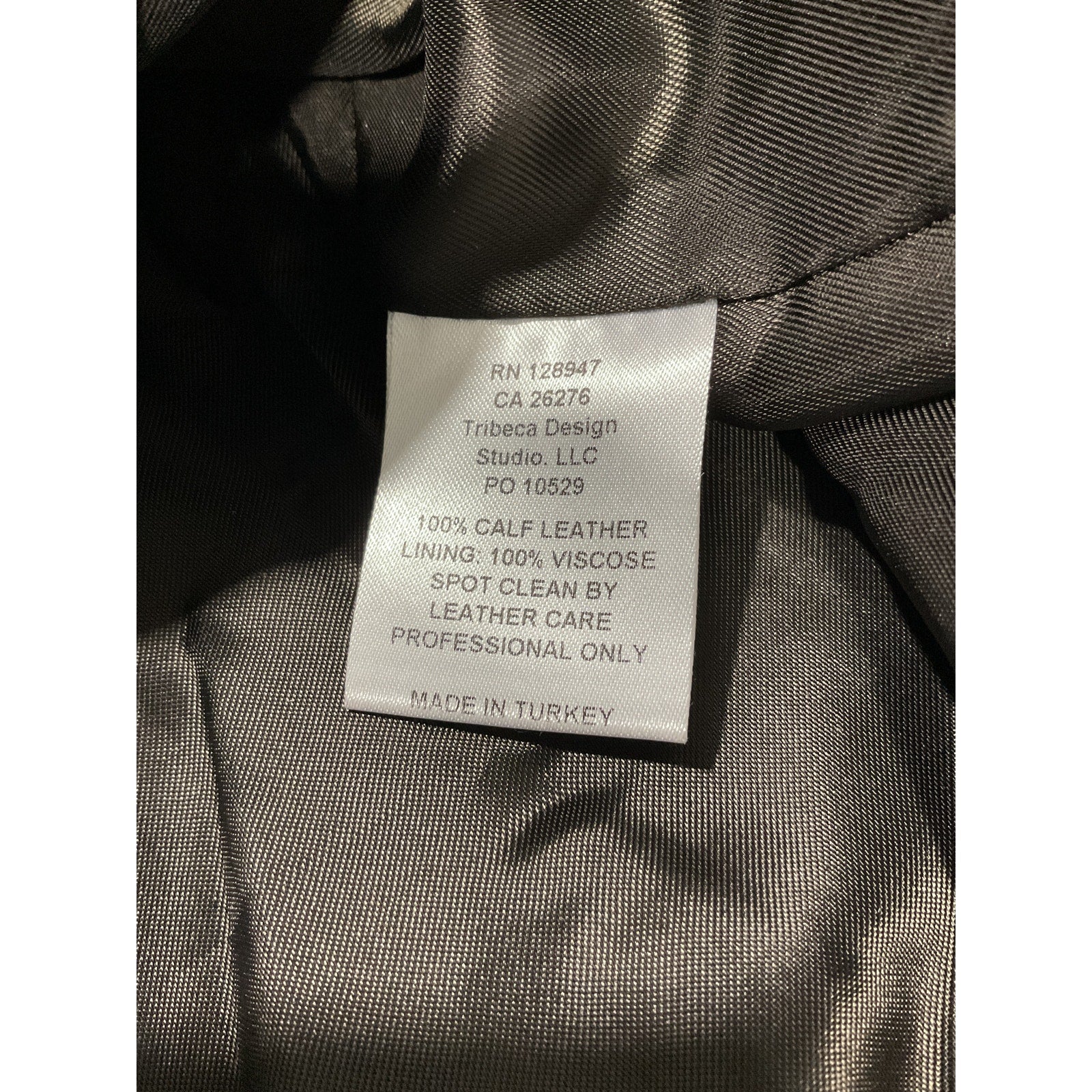 Nili Lotan 'Kitra' Brown Leather Crew Neck Patch Pocket Size S