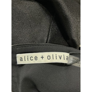 Alice + Olivia Embellished Black Sutton Mini Dress Size 4 NWT