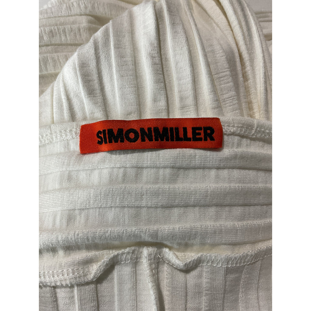 Simon Miller 'Picot' White Viscose Dress Size S
