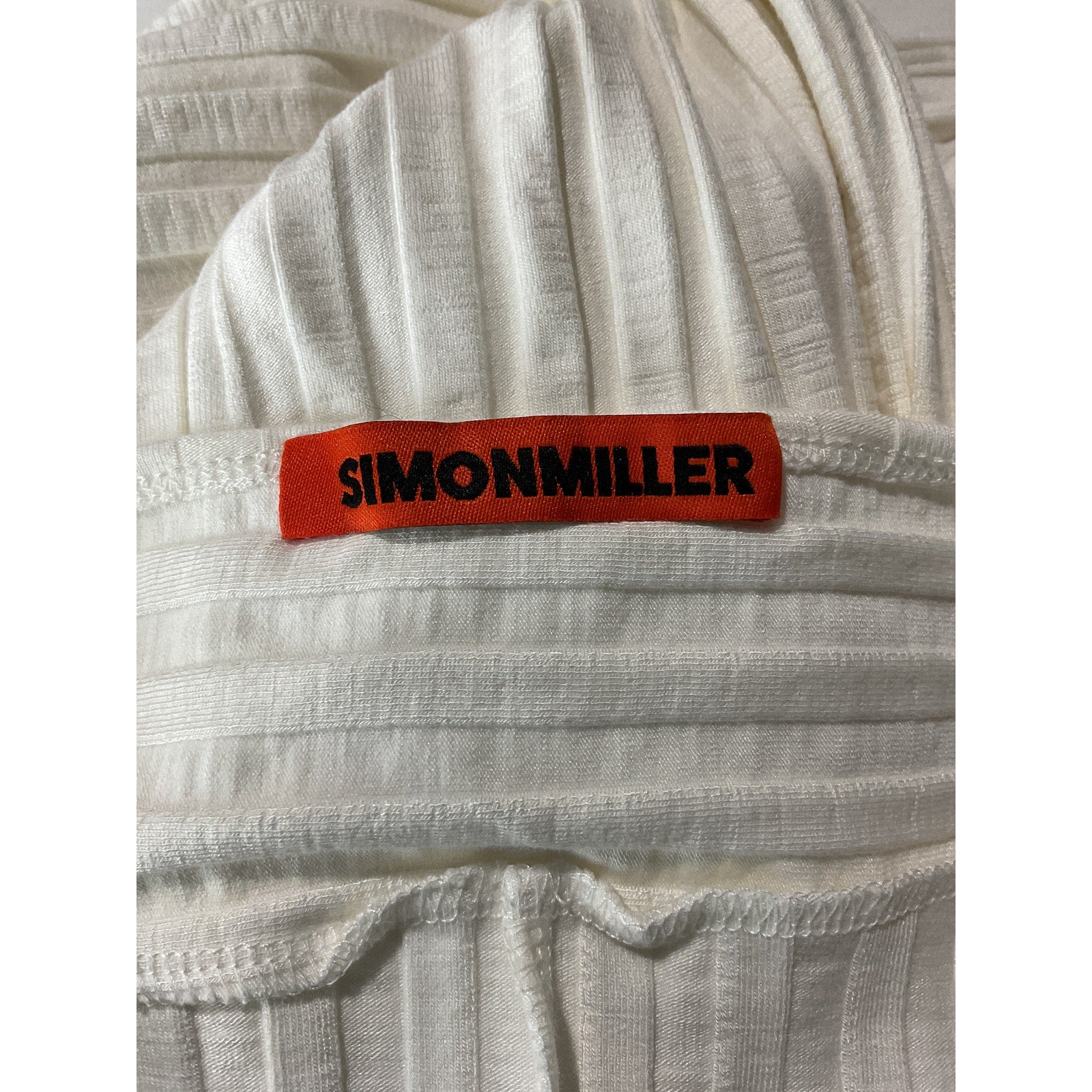 Simon Miller 'Picot' White Viscose Dress Size S