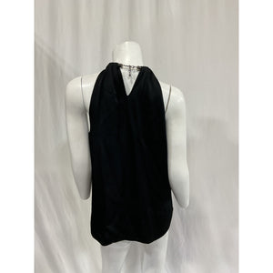 Veronica Beard 'Kusumi' Black Halterneck Sleeveless Top Size 6