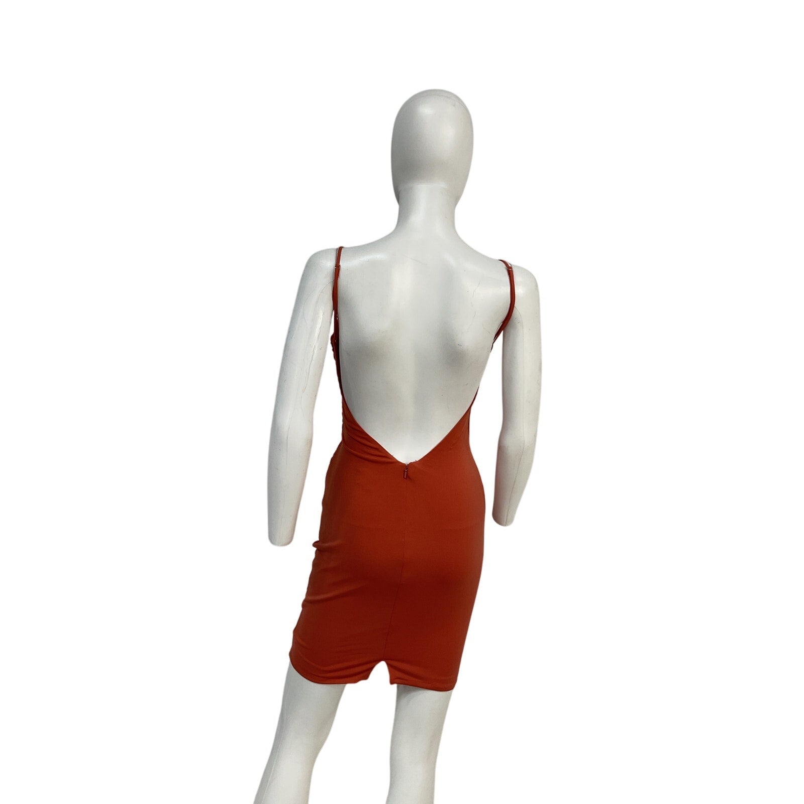 Katie May 'Lenny' Orange Polyester Dress Size XS