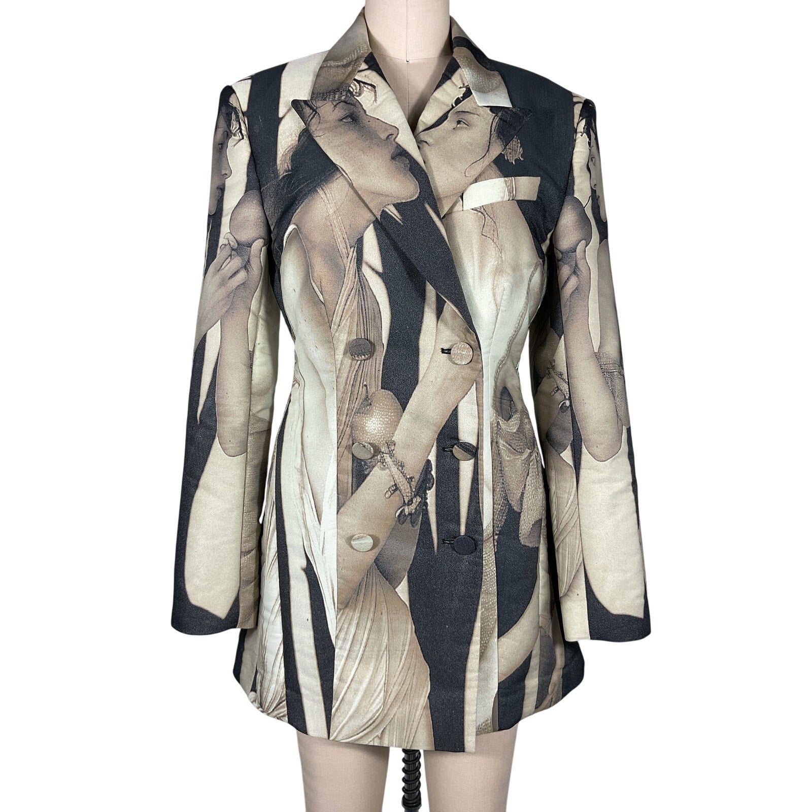 Cult Gaia 'Daniella' Tan Polyester Blazer Dress Size 4