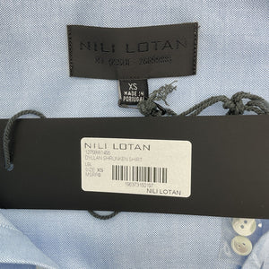 Nili Lotan Crisp Light Blue Dyllan Shirt Size XS NWT