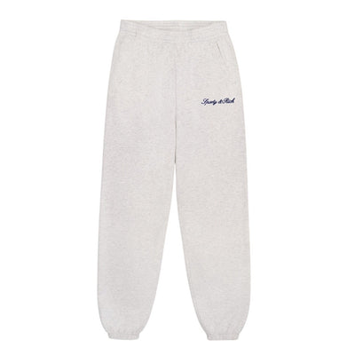 Sporty & Rich Classic Heather Grey Syracuse Embroidered Sweatpants Size M