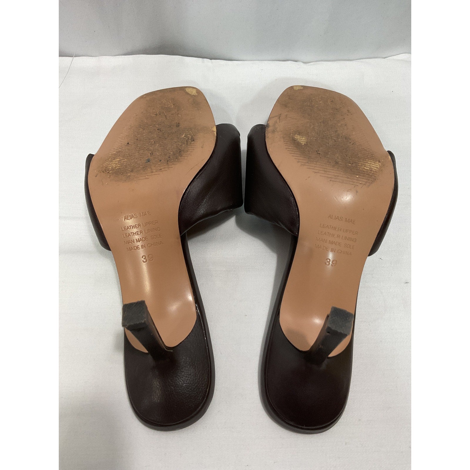 Alias Mae 'Liv' Black Leather Mule Size 9