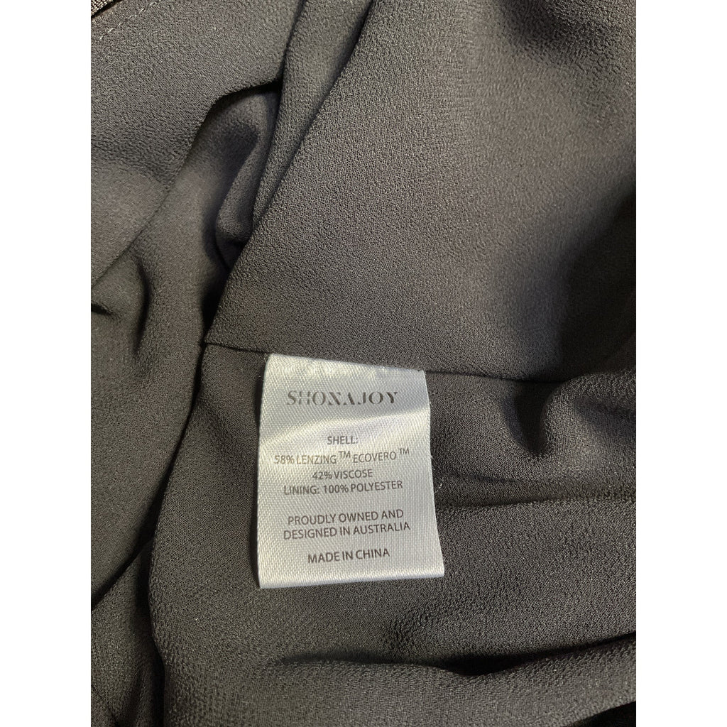Shona Joy 'Thalia' Black Lenzing Midi Dress Size 4