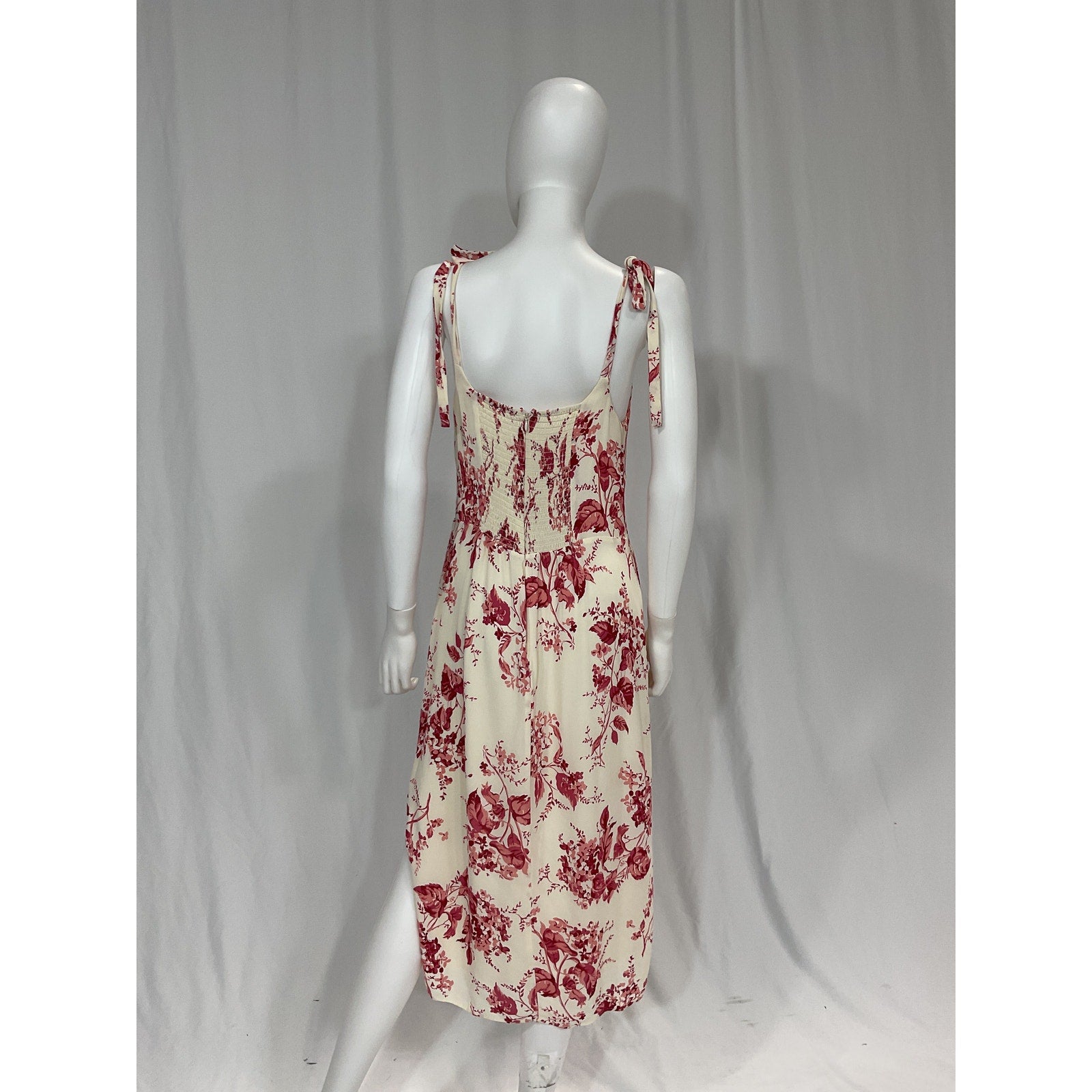 Reformation 'Besse' White Scoop Neck Dress Size 12