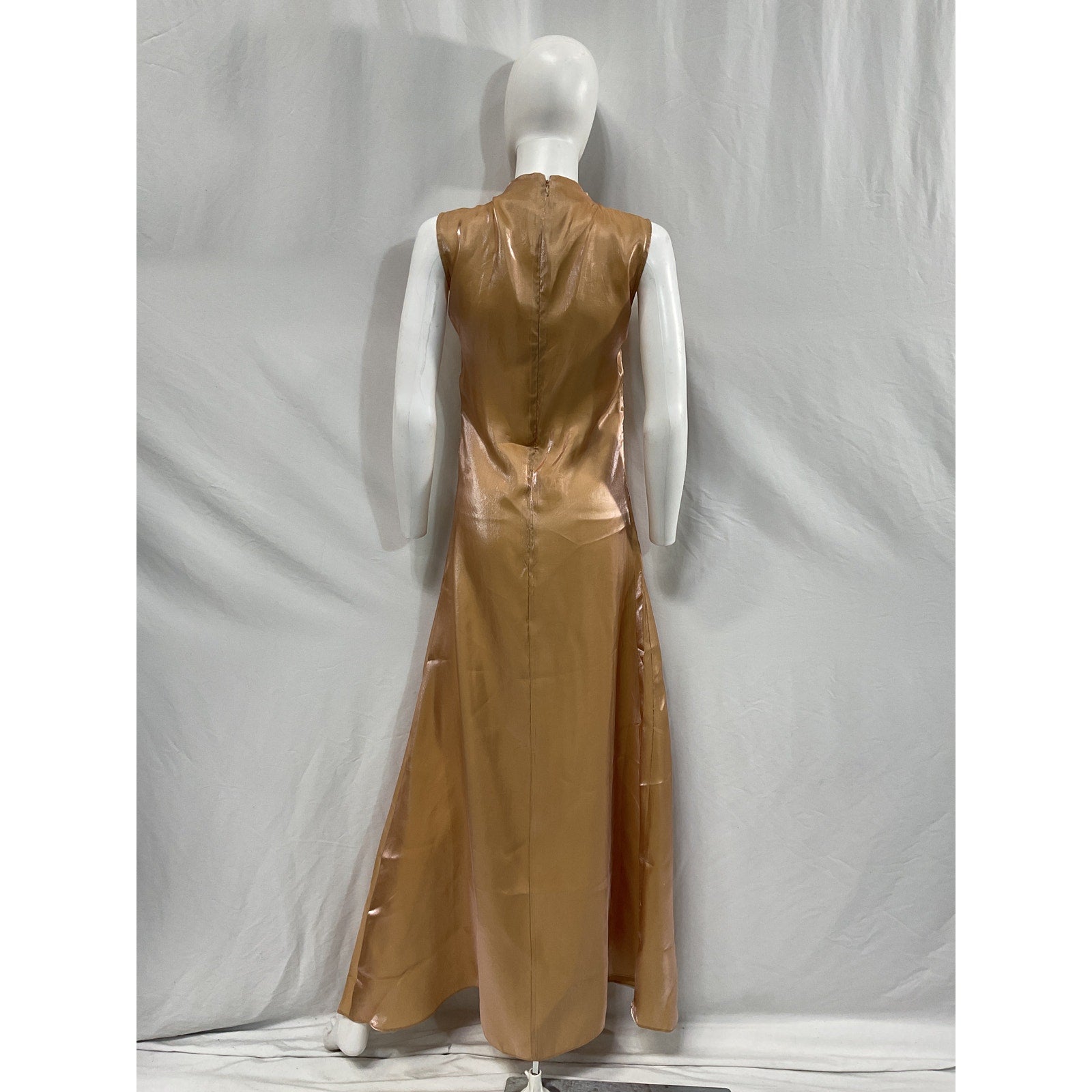 Staud 'Araya' Gold Viscose Dress Size XS