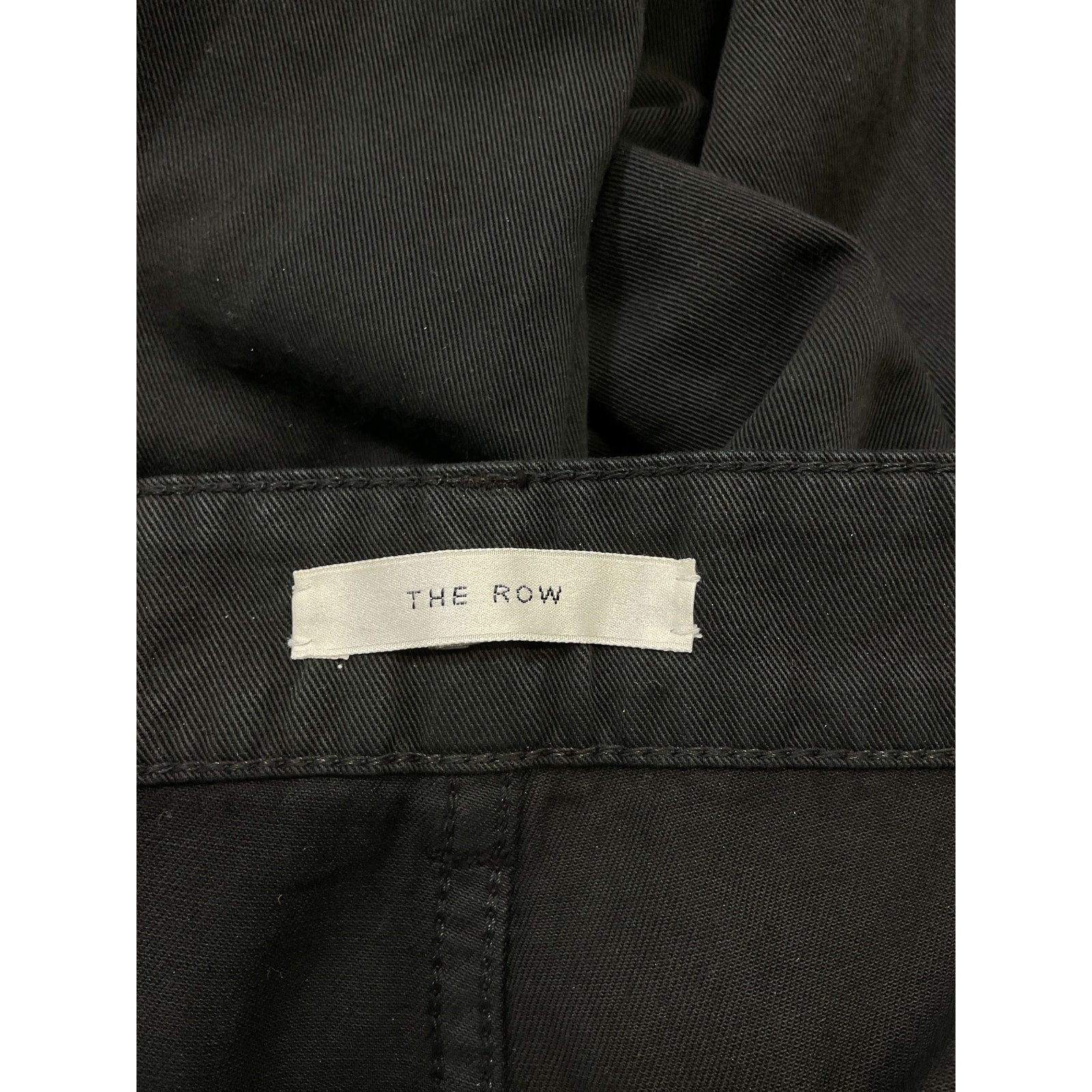 The Row 'East' Black Twill Pants Size 30