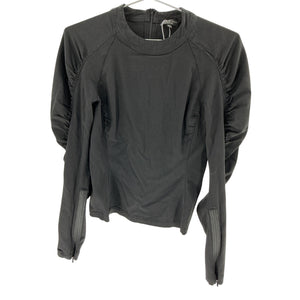 Rag & Bone Stephanie Black Viscose Puff Sleeve Blouse Size 2