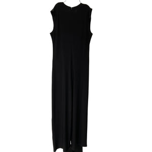 Norma Kamali Sleek Black Sleeveless Jumpsuit Size L