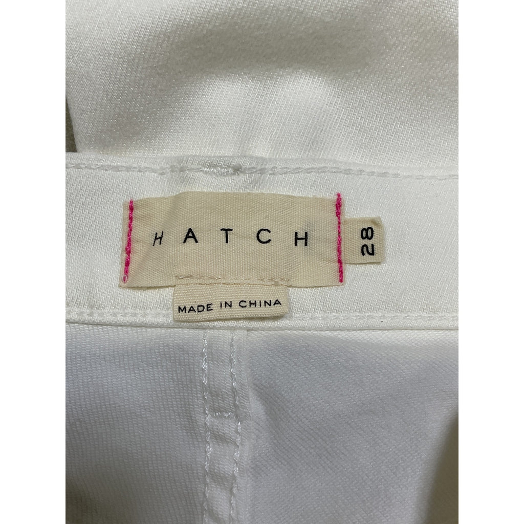 Hatch 'The Crop' White Maternity Denim Jean Size 28 - NWT