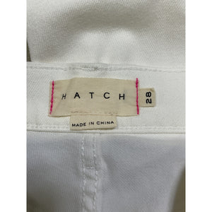 Hatch 'The Crop' White Maternity Denim Jean Size 28 - NWT
