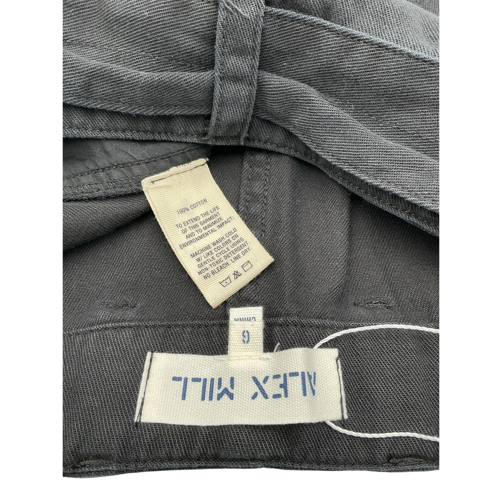 Alex Mill '9Th Street' Black Cotton Pant Size 6