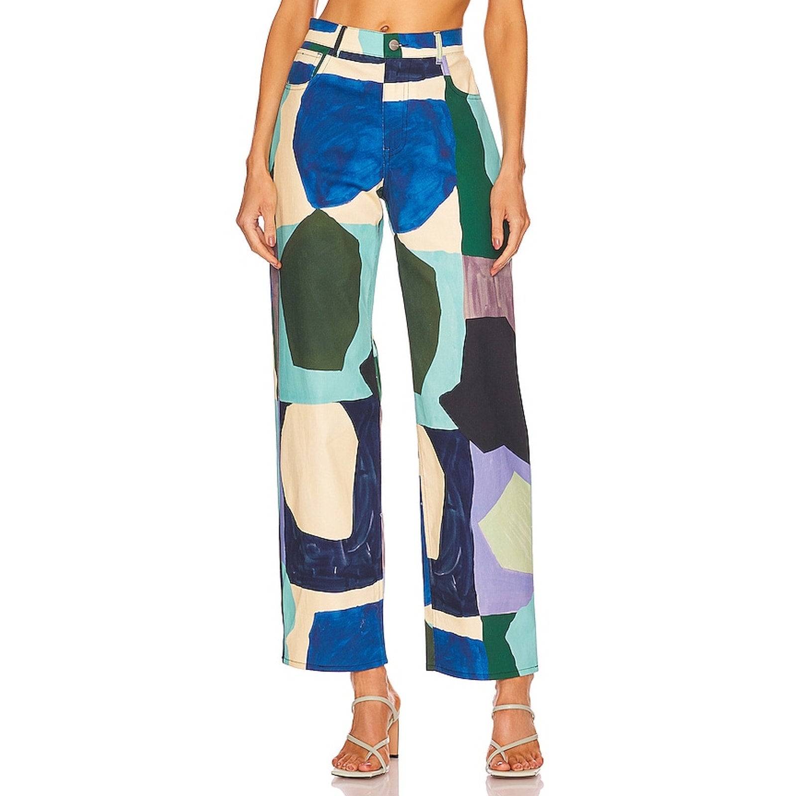 Miaou X 'Paloma' Green Cotton Elsesser Fargo Pants Size XS