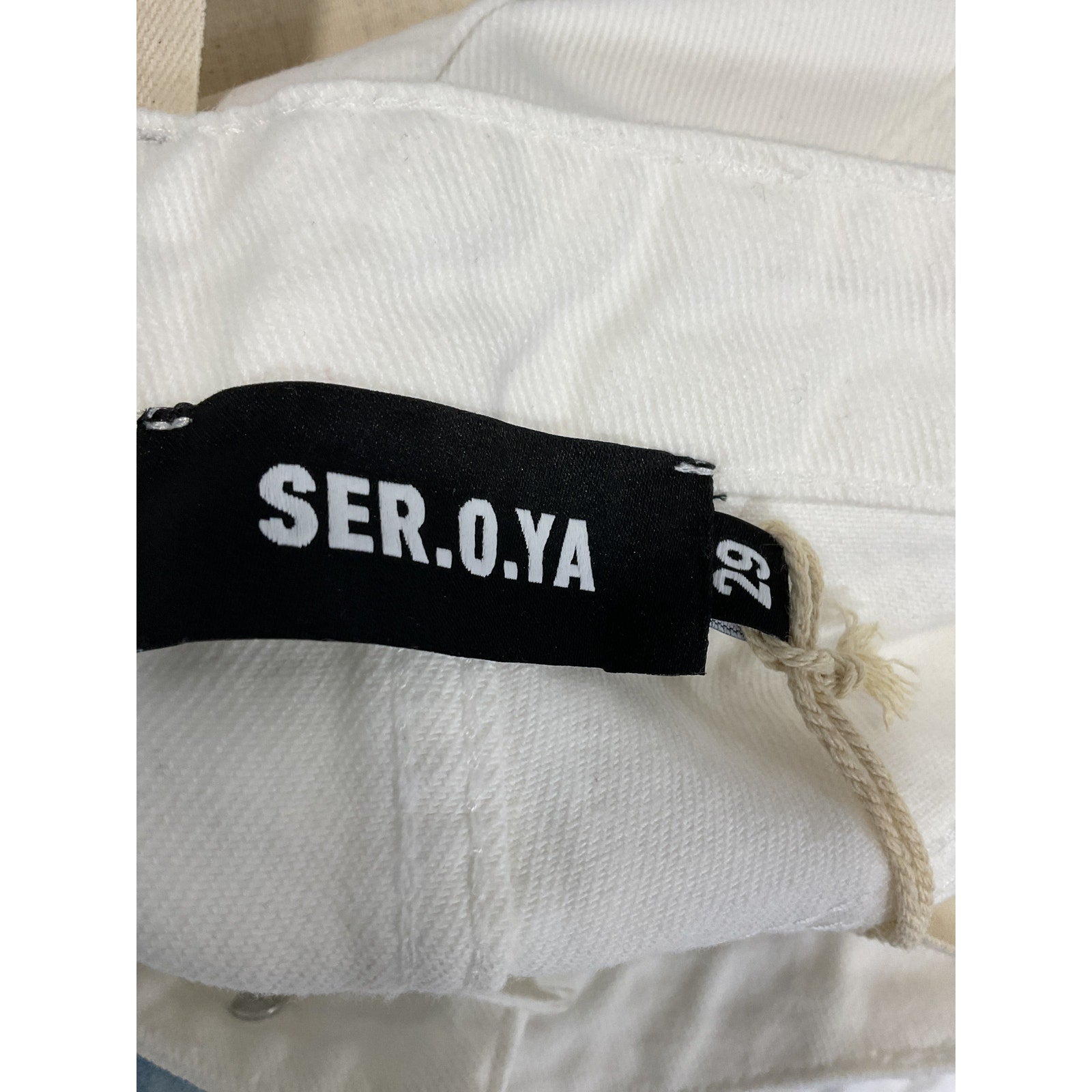 Ser.O.Ya 'Vanessa' White Denim Skirt Size 29 - NWT