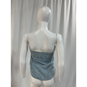 Rta 'Leia' Blue Top Blouse Size L - NWT