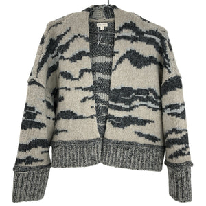 Pilcro Cozy Multicolor Animal Print Cardigan Size S Petite