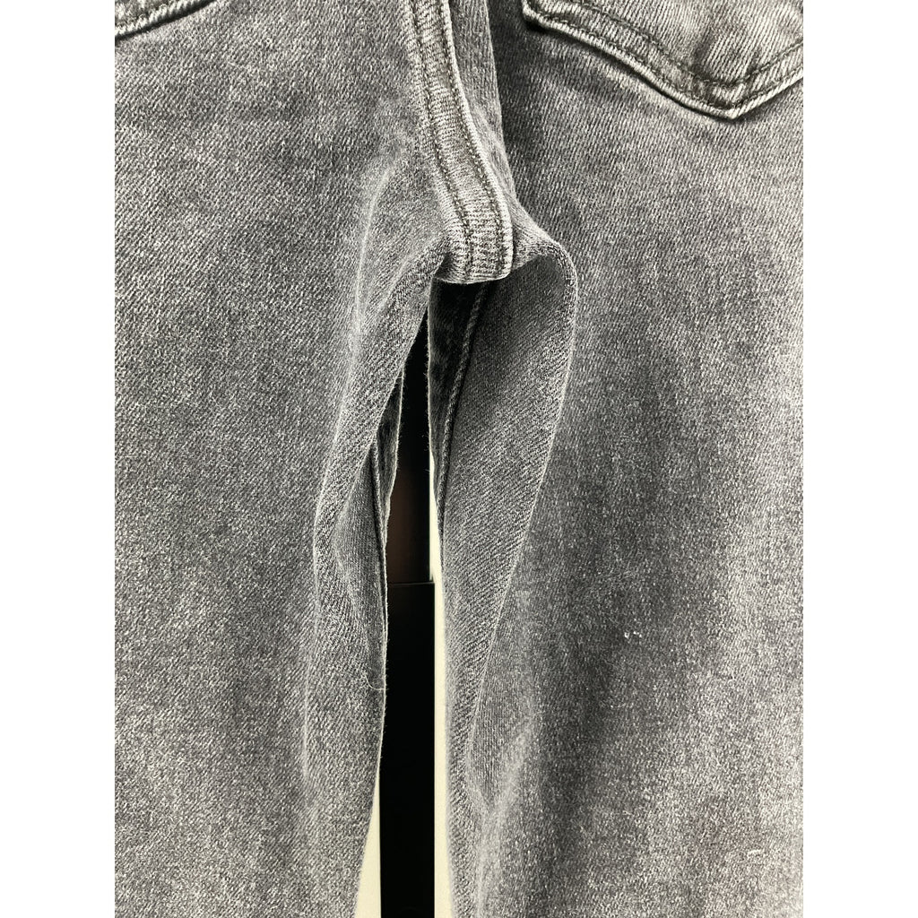 Favorite Daughter 'The Jordie' Black Cotton Super High Rise Wide Leg Denim Jean Size 25