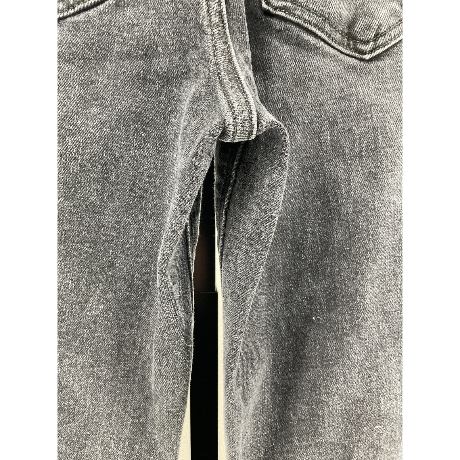 Favorite Daughter 'The Jordie' Black Cotton Super High Rise Wide Leg Denim Jean Size 25