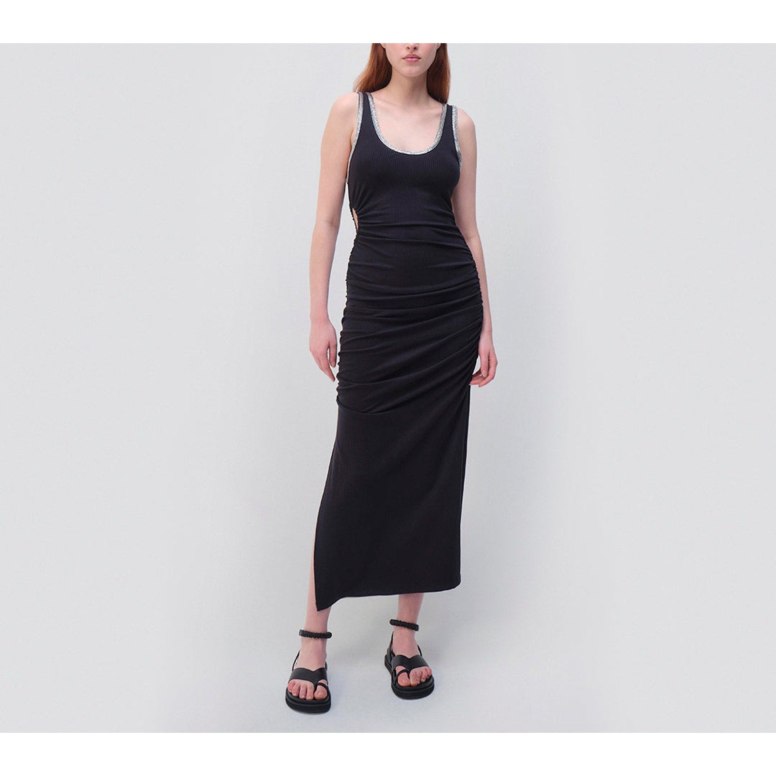 Simkhai 'Darian' Black Tencel Lyocell Dress Size XS