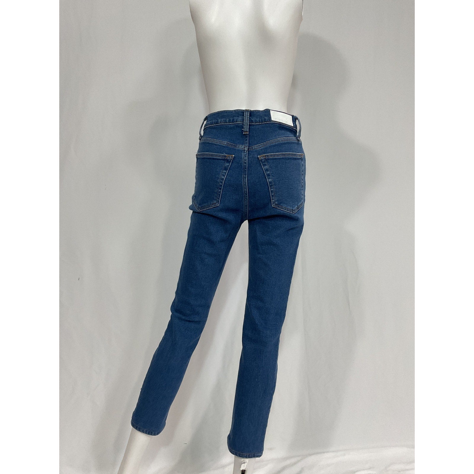 Re/Done + Net 'Sustain' Blue 90s Ultra High Rise Skinny Denim Denim Jeans Size 26