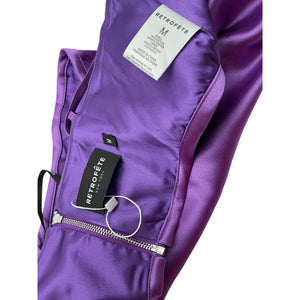 Retrofête 'Celia' Purple Acetate Top Size M