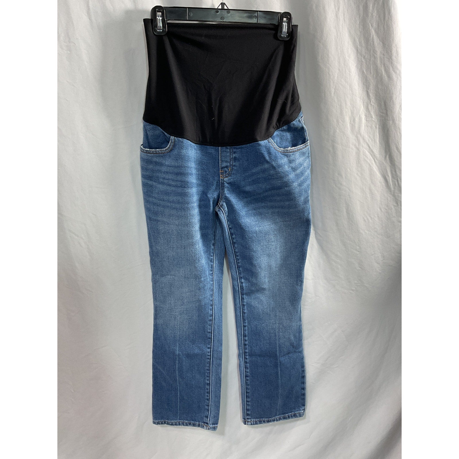 Hatch 'The Over The Bump' Blue Straight Maternity Denim Jean Size 26