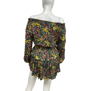 LoveShackFancy Romantic Yellow Popover Mini Dress Size Petit