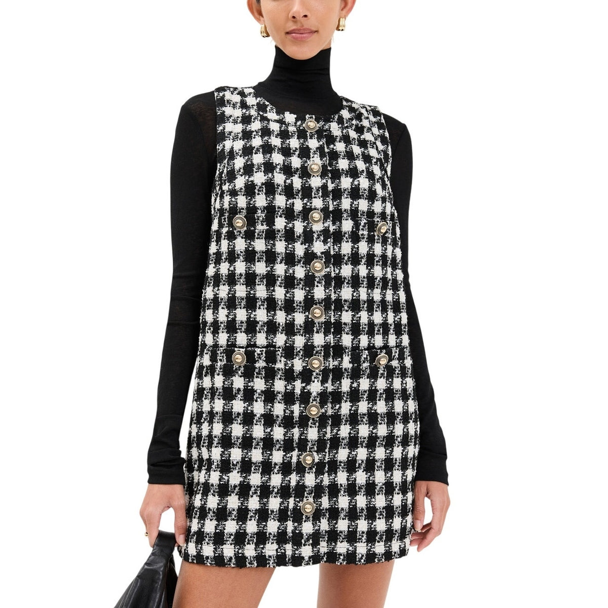 Reformation Checked Multicolor Tropez Dress Size 4