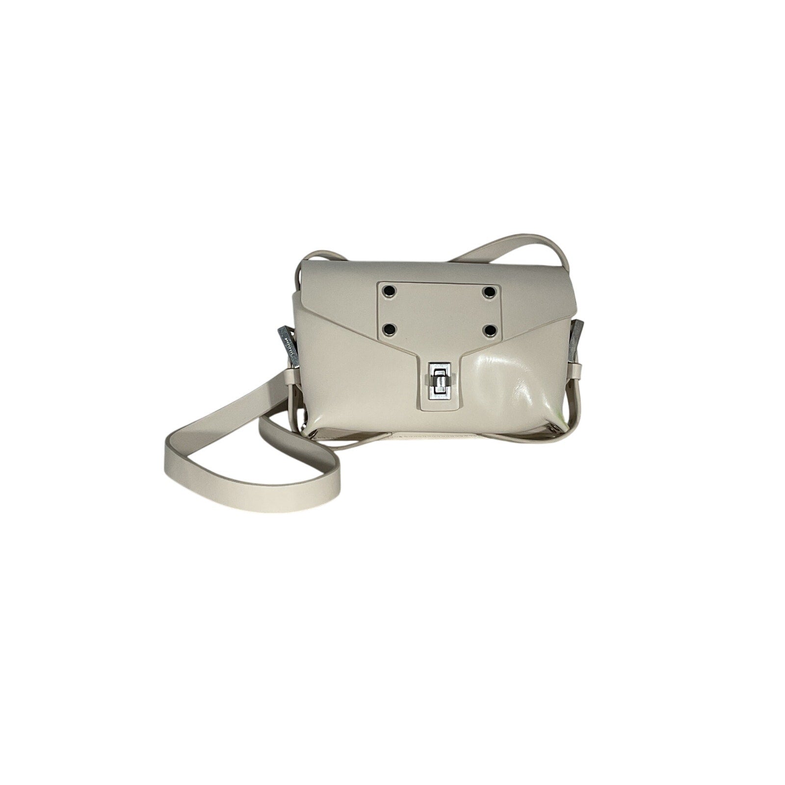 Allsaints 'Miro' Cream Leather Mini Crossbody Size OS
