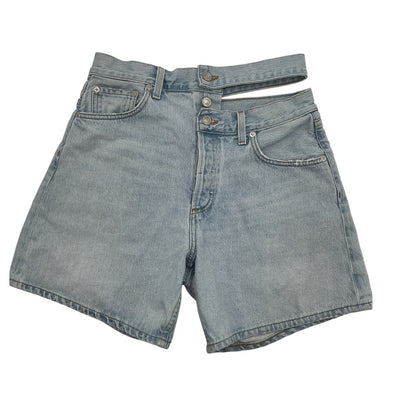 Agolde Vintage Blue Broken Waistband Shorts Size 28