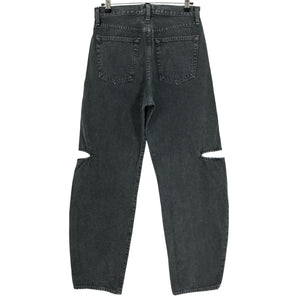 Agolde Distressed Black Sanna Denim Jeans Size 27