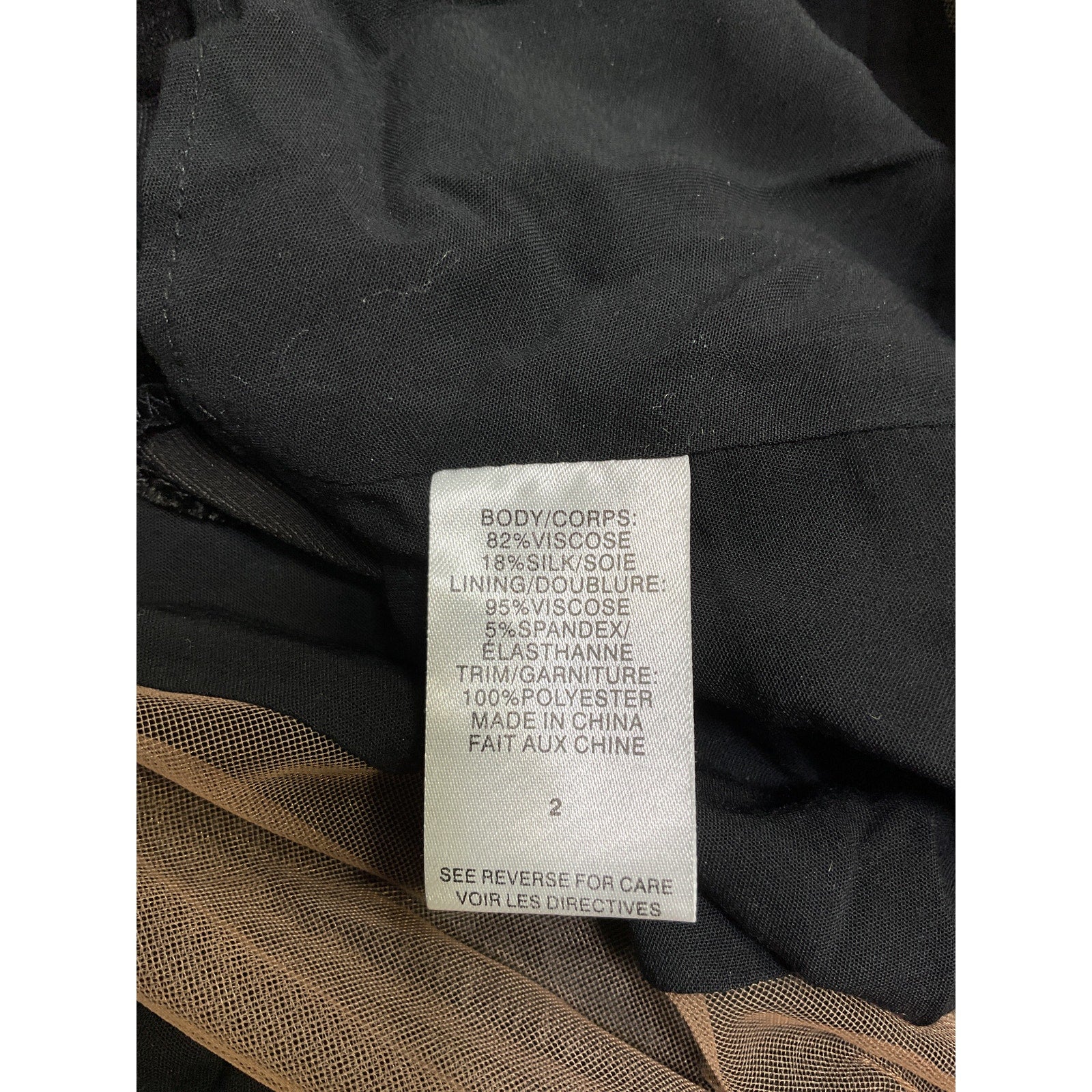 Cami Nyc 'Onia' Black Viscose Cami Top Size 2