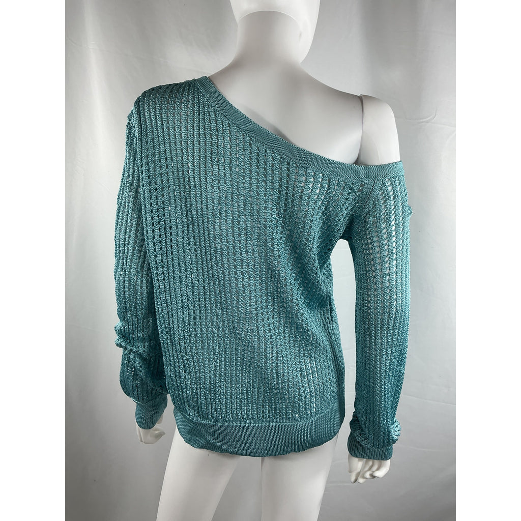 Lpa 'Leo' Blue Rayon Sweater Size M