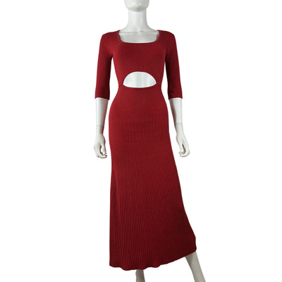 Favorite Daughter Ribbed Red Crush Dress Size XS