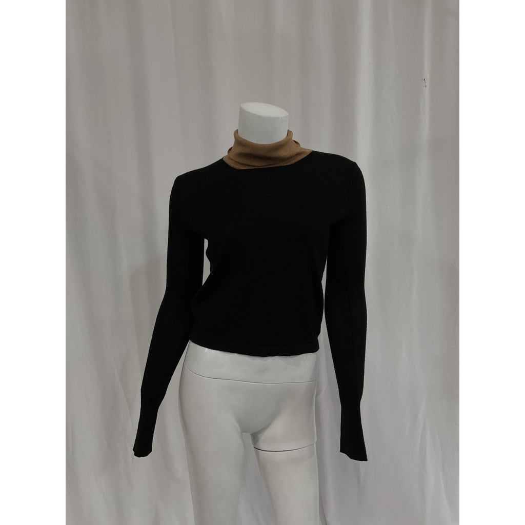 Staud 'Urchin' Black Turtleneck Sweater Size XS