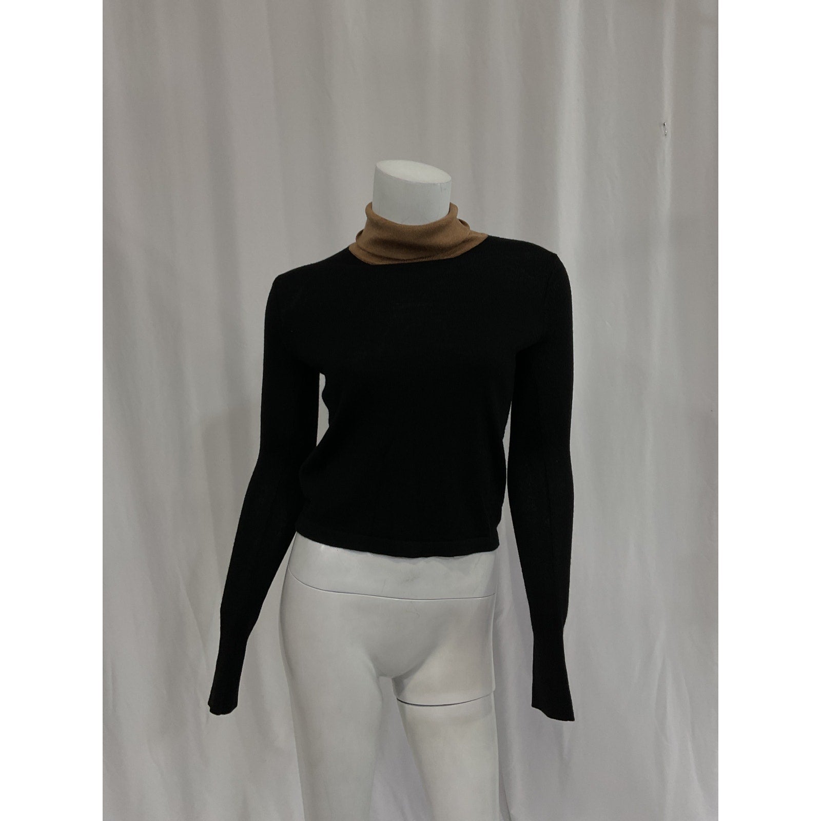 Staud 'Urchin' Black Turtleneck Sweater Size XS