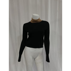 Staud 'Urchin' Black Turtleneck Sweater Size XS