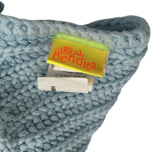 Agua Bendita Crocheted Blue Albany Top Size S