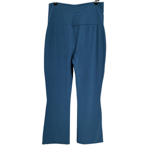 Hatch Stretch Blue The Ultimate Before During And After Crop Flare Pants Size M