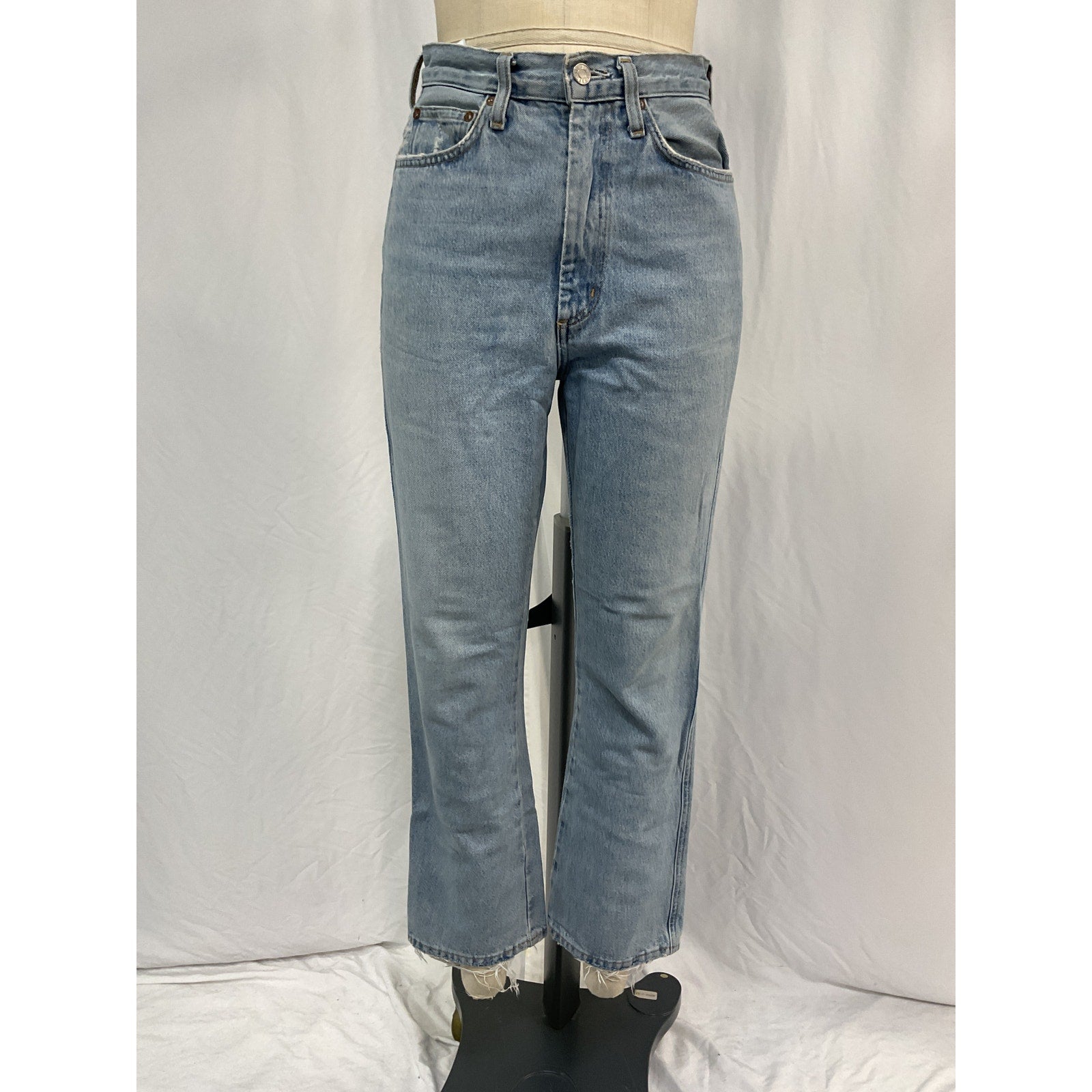Agolde Pinch Waist High Rise Blue Cotton Kick Jean Size 26