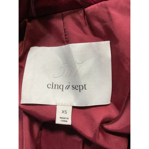 Cinq à Sept Moto Oxblood Zoe Jacket Size XS