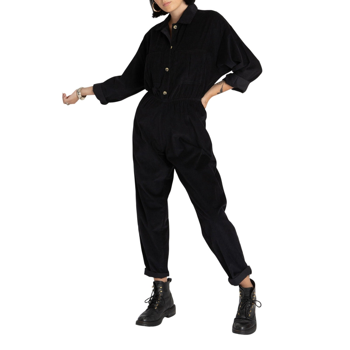 Suzie Kondi Cotton Black Krisa Jumpsuit Size XS